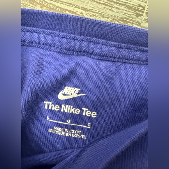 Nike Kids Purple-Blue Long Sleeve Shirt, Unisex, Sz Large - Picture 4 of 4